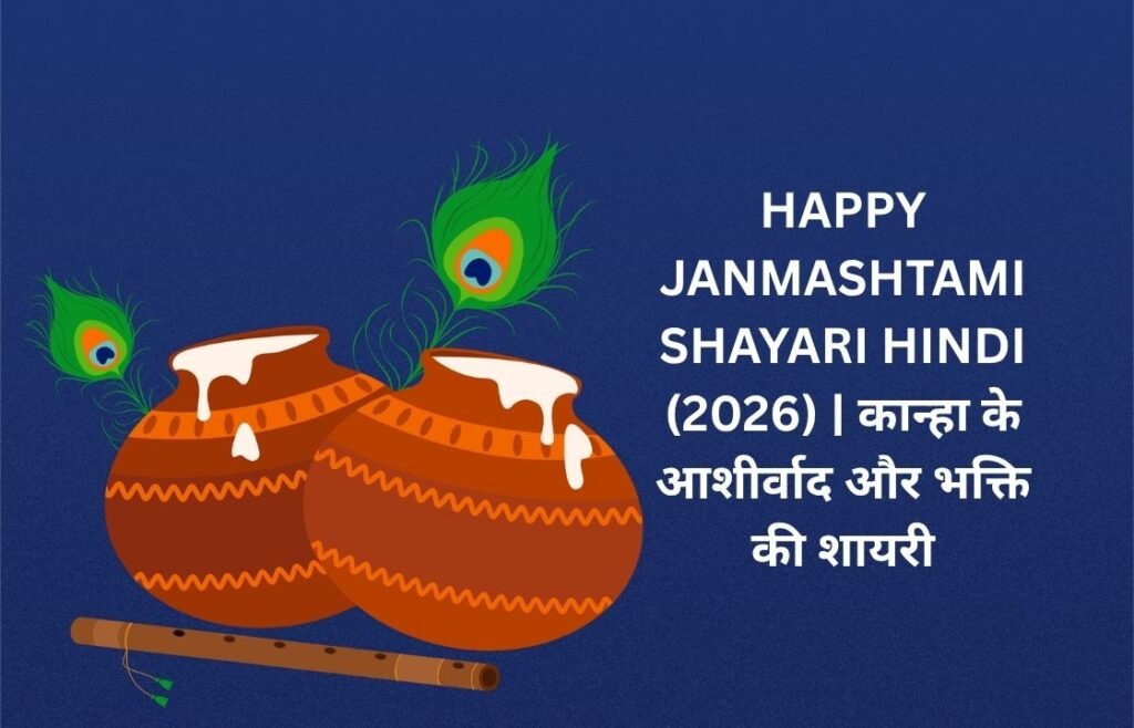 【250+】Happy Janmashtami Shayari in Hindi (2026) | कान्हा के आशीर्वाद और भक्ति की शायरी 🌼