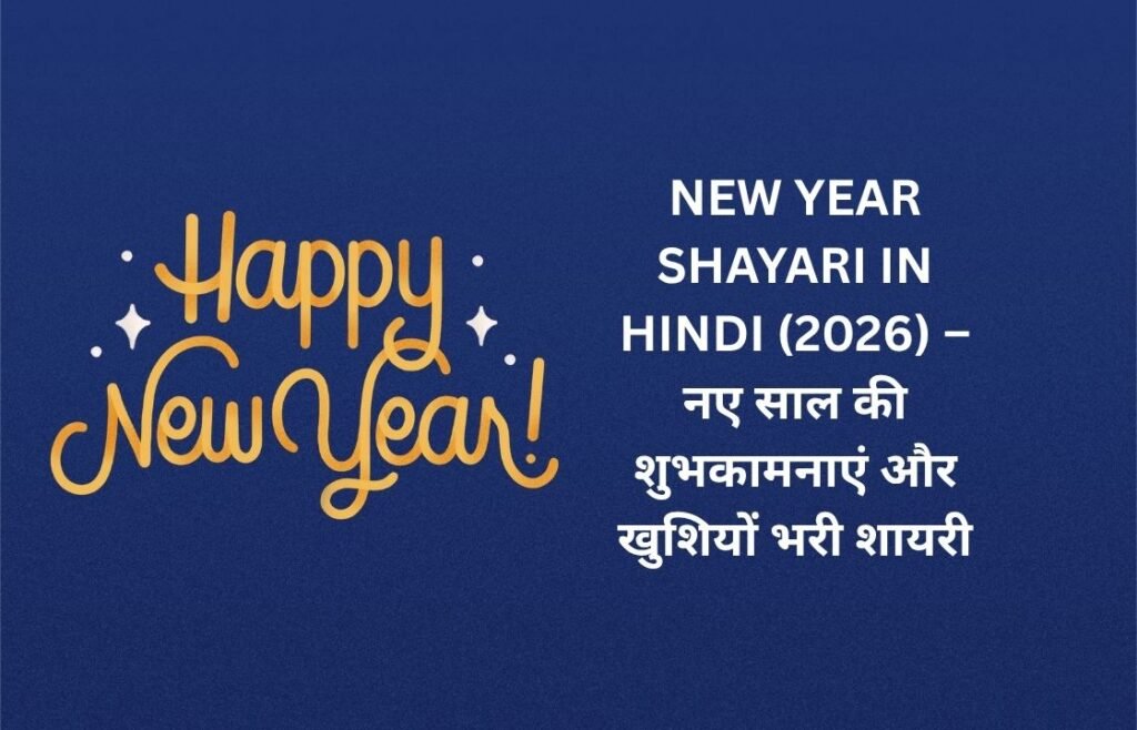 【350+】New Year Shayari In Hindi (2026) – नए साल की शुभकामनाएं और खुशियों भरी शायरी ✨