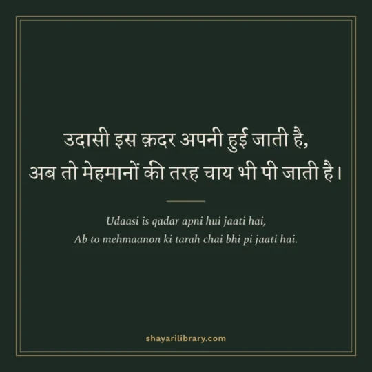 Jaun Elia Shayari photo: Udaasi is qadar apni hui jaati hai